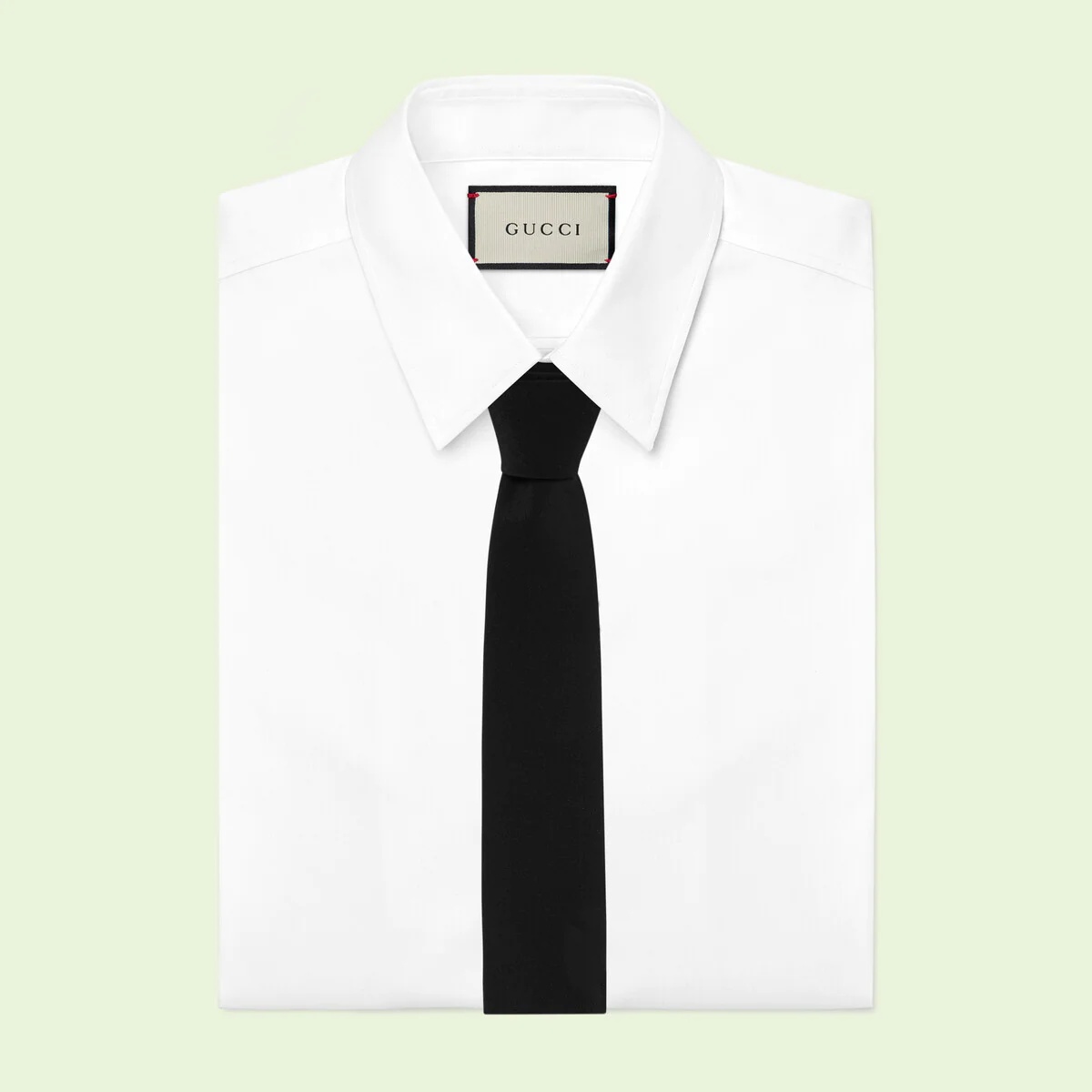 Silk crepe tie with metal tip - 2
