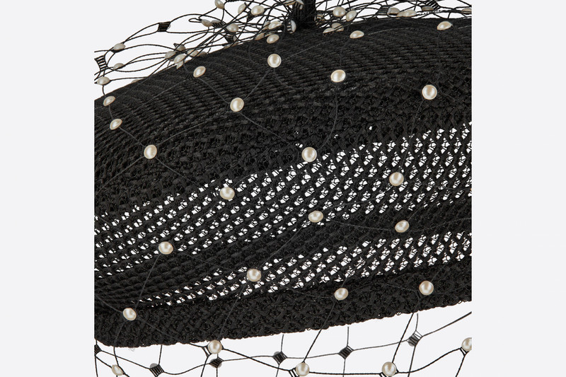 Dior Pearls Beret with Veil 5
