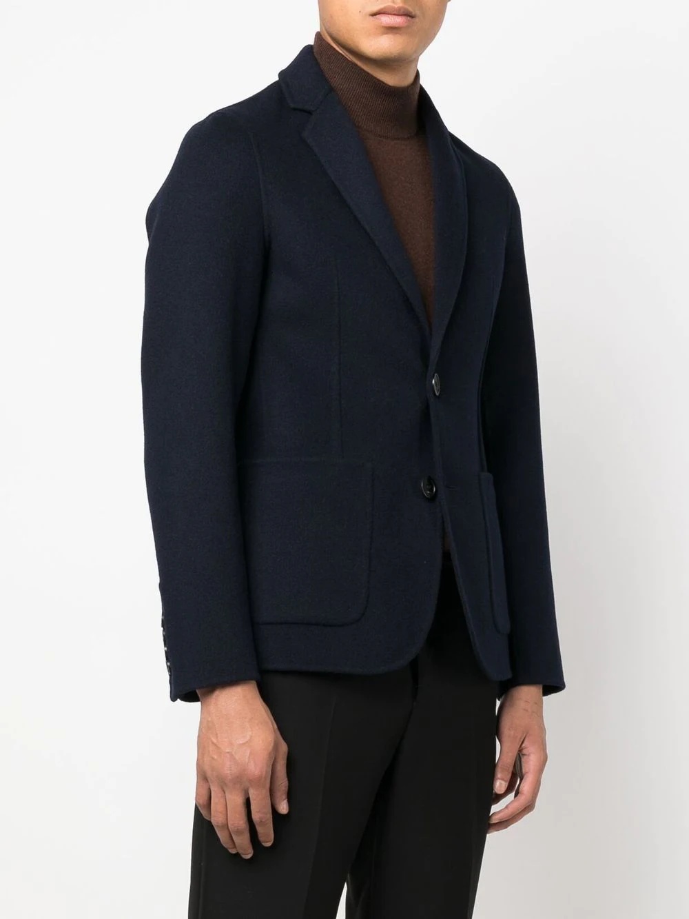 single-breasted fitted blazer - 3