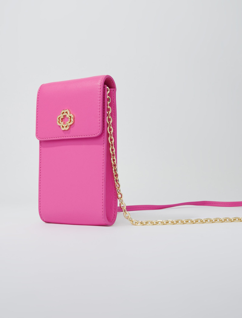 maje Leather phone pouch outlook