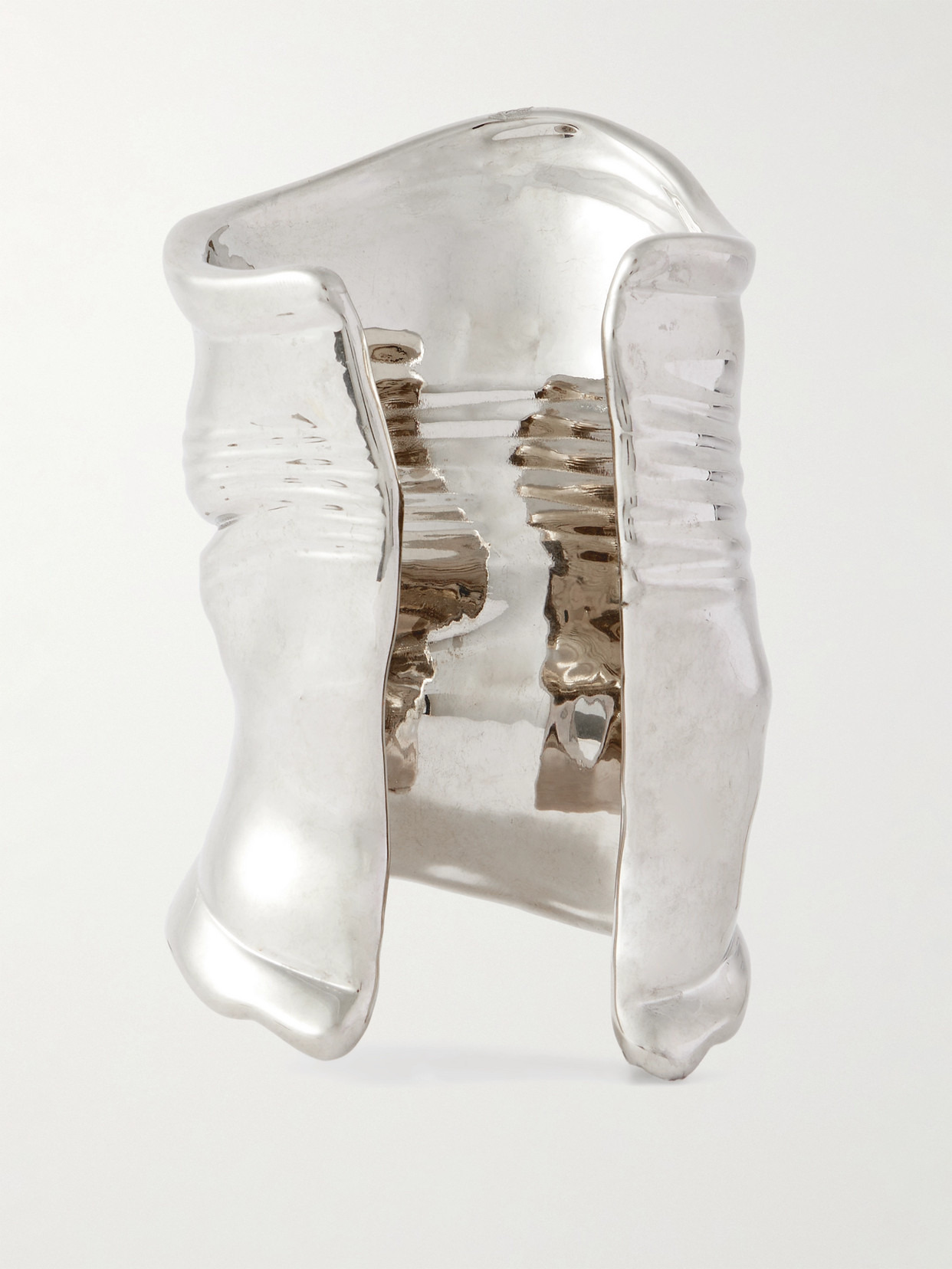 Silver-tone Cuff - 3