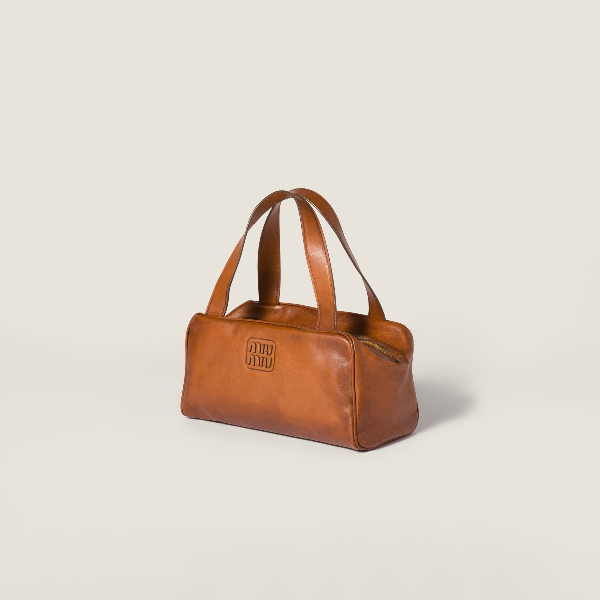 Leather top-handle bag - 3