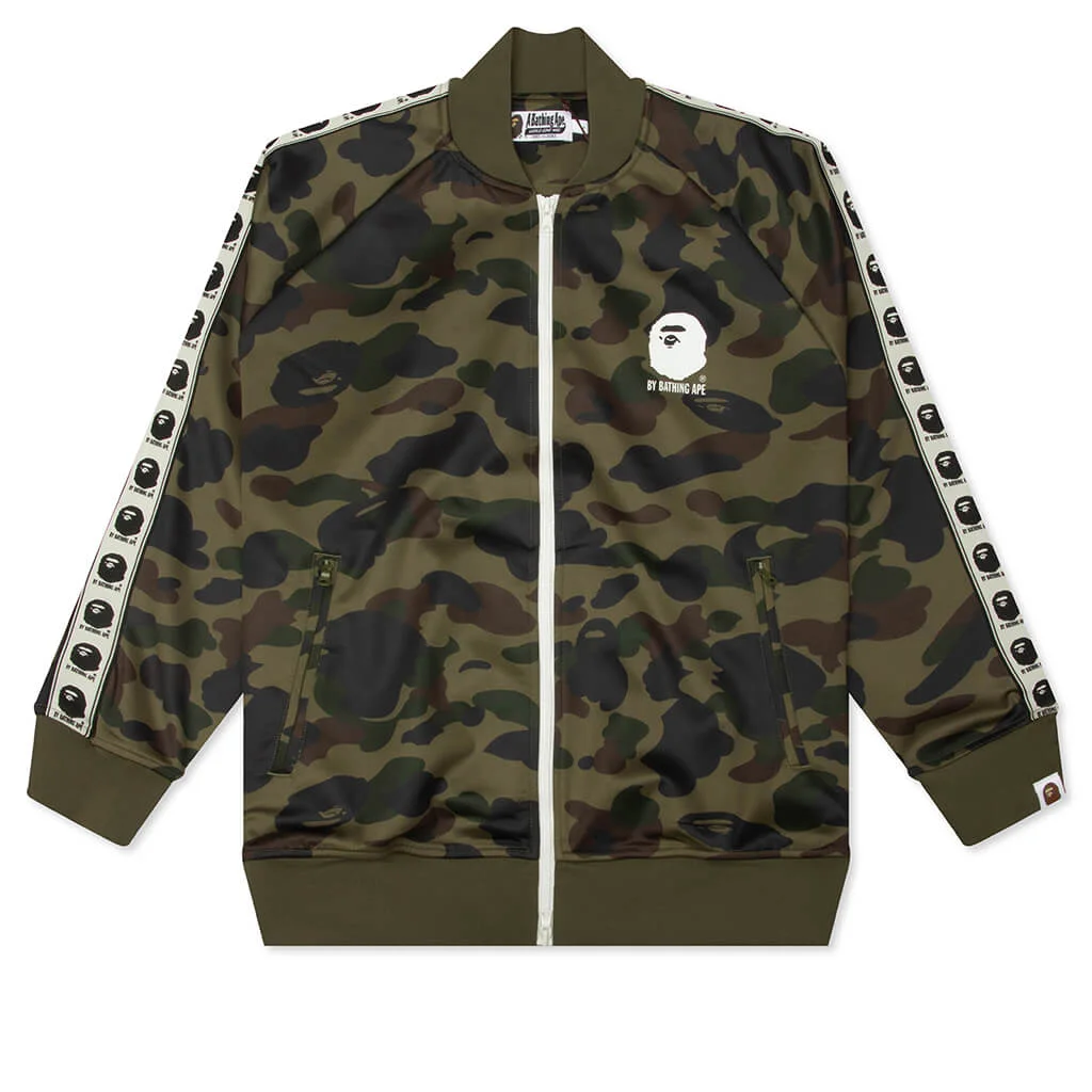1ST CAMO RELAXED FIT TRACK JACKET - GREEN - 1