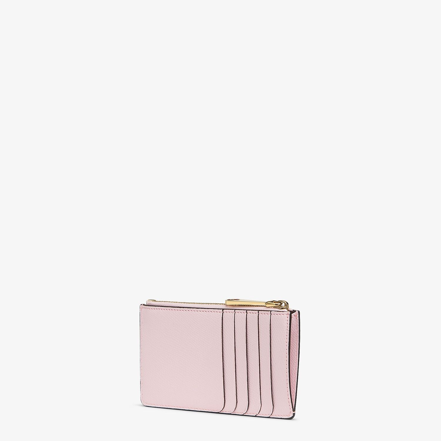 Pink leather pouch - 2