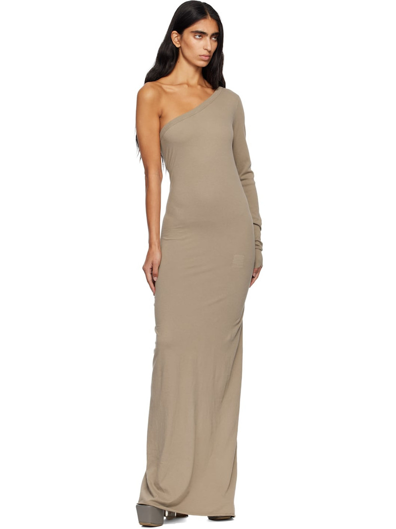 Rick Owens DRKSHDW Taupe Concordians Ziggy Maxi Dress outlook