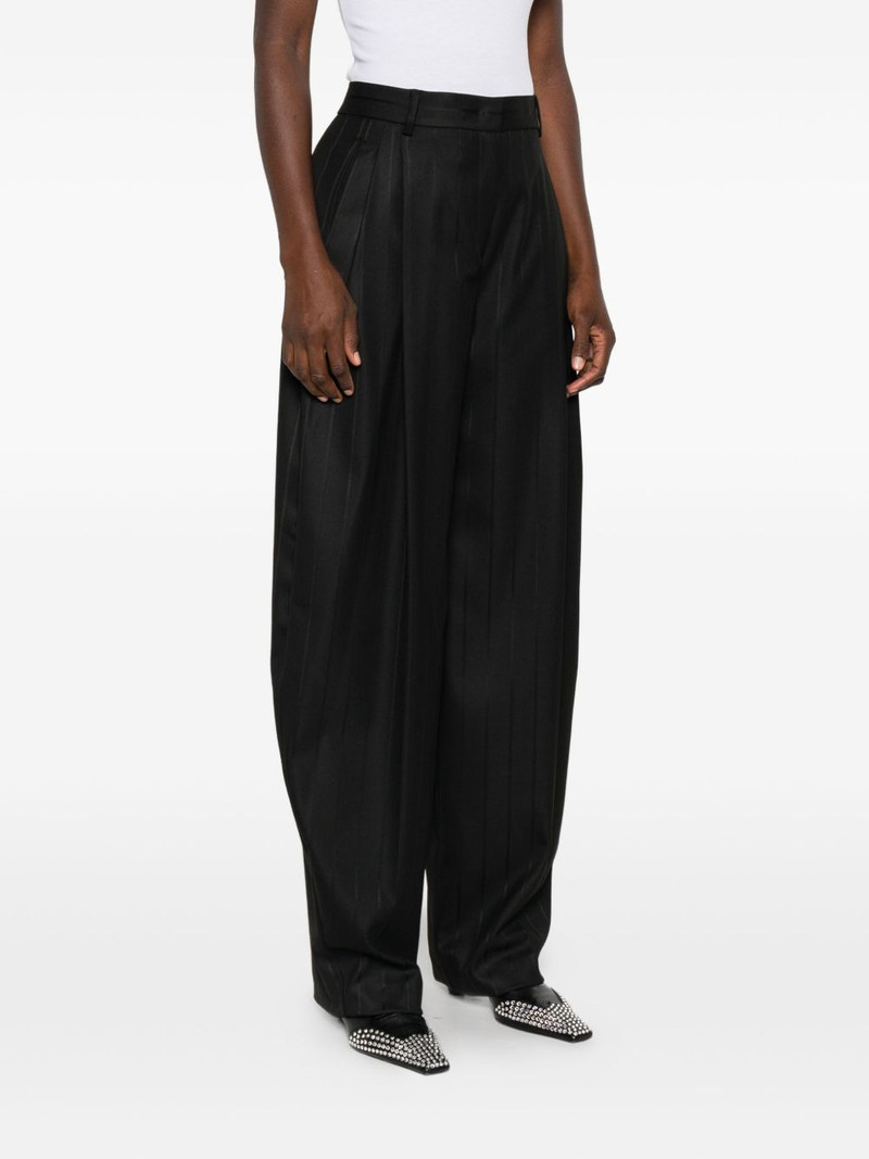 pleated pinstripe trousers 3