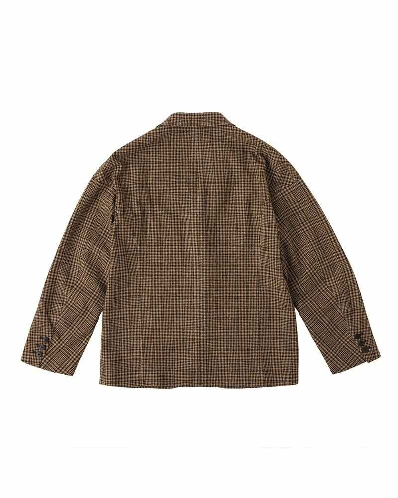 FALKLAND BLAZER (TWEED) BROWN CHECK - 2