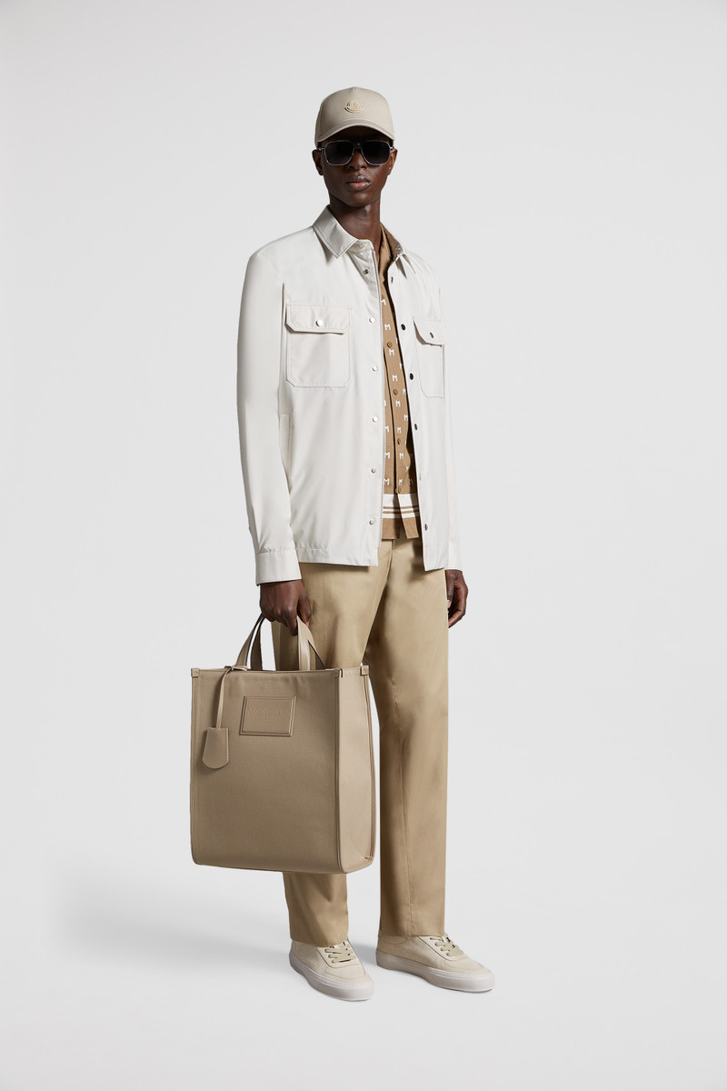 Moncler Alanah Leather-Trimmed Canvas Tote Bag outlook
