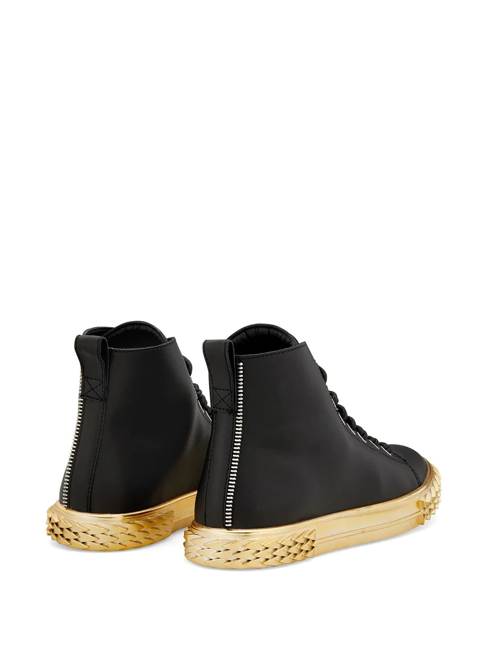 Blabber contrasting-sole high-top sneakers - 3