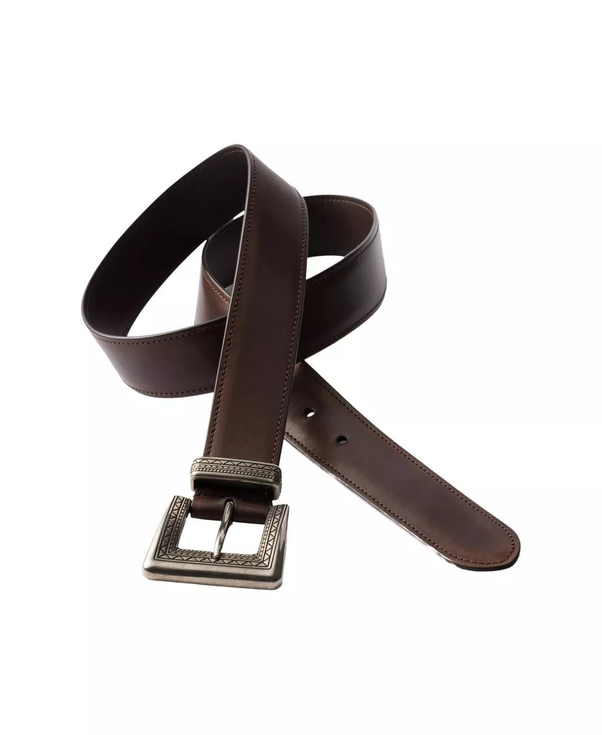 Antiqued Leather Belt - 3