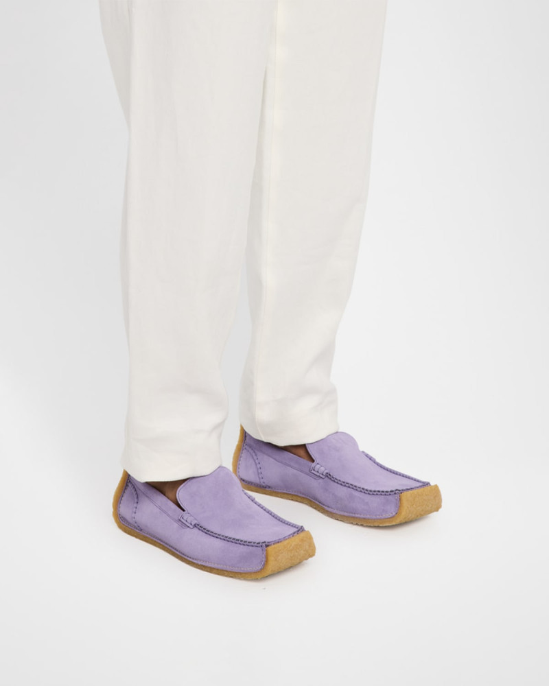 Moschino 남성 Suede Moccasins outlook