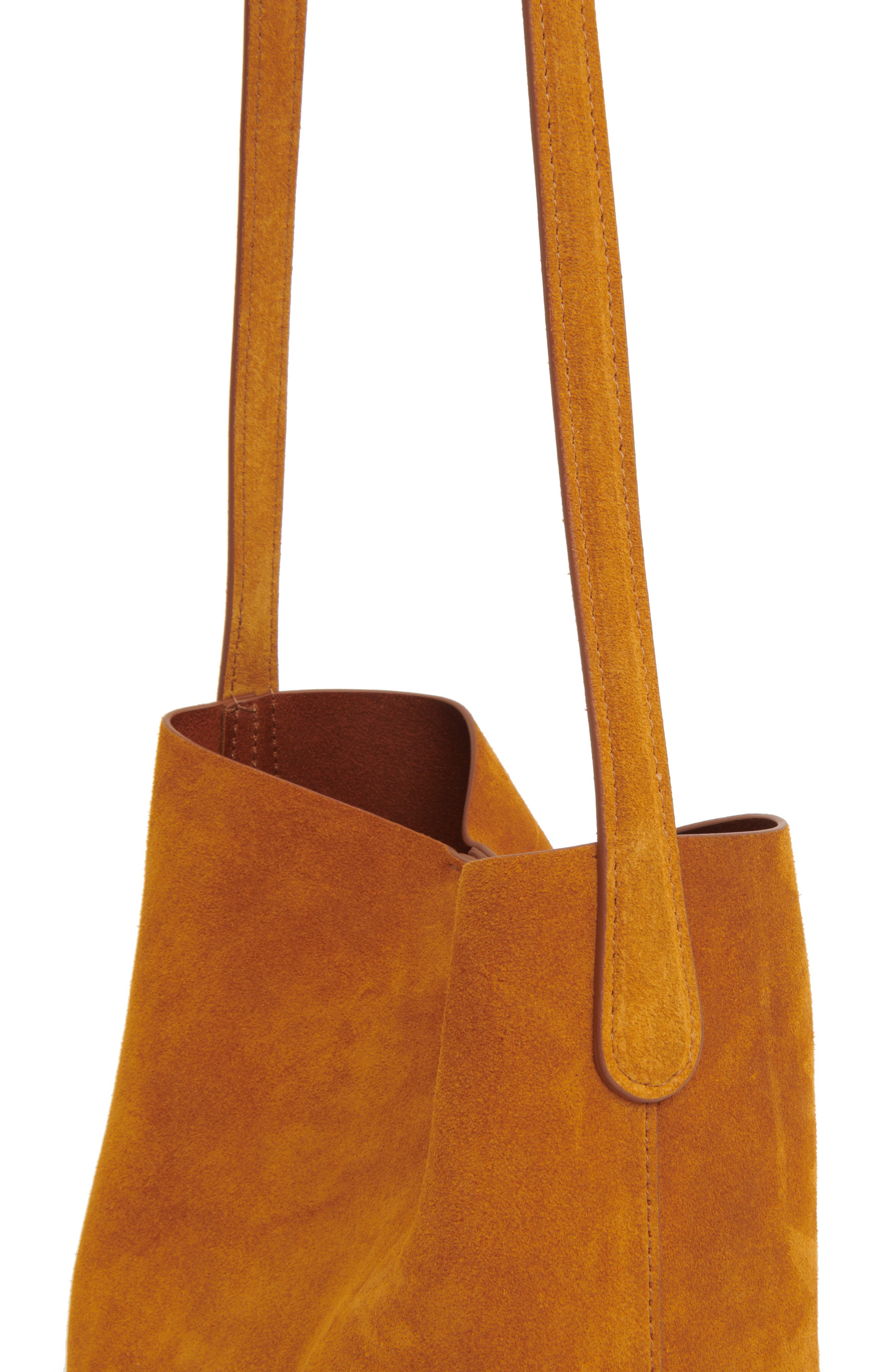 Mansur Gavriel Small Everyday Cabas Suede Hobo Bag in Cuoio at Nordstrom - 4