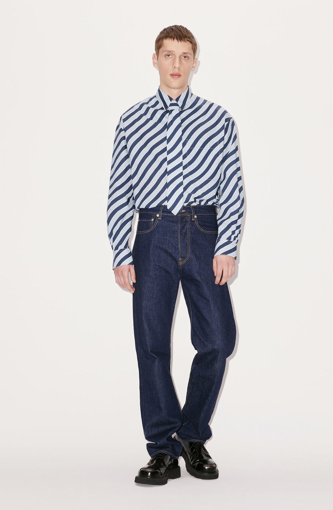 'Wavy Stripe' casual shirt - 3