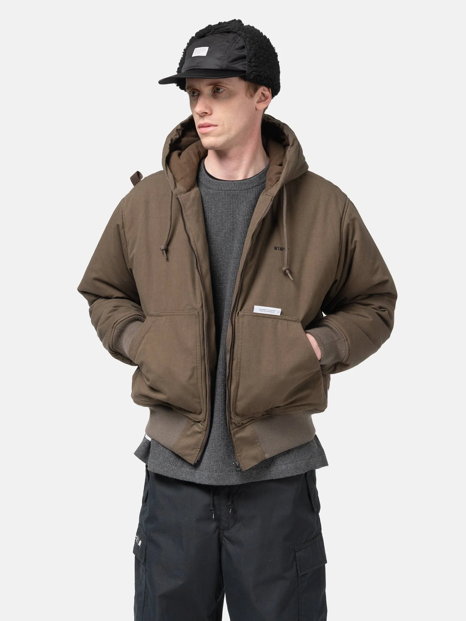 WTAPS Puff Doom / Jacket / Cotton. Weather Brown - 252TQDT-JKM01