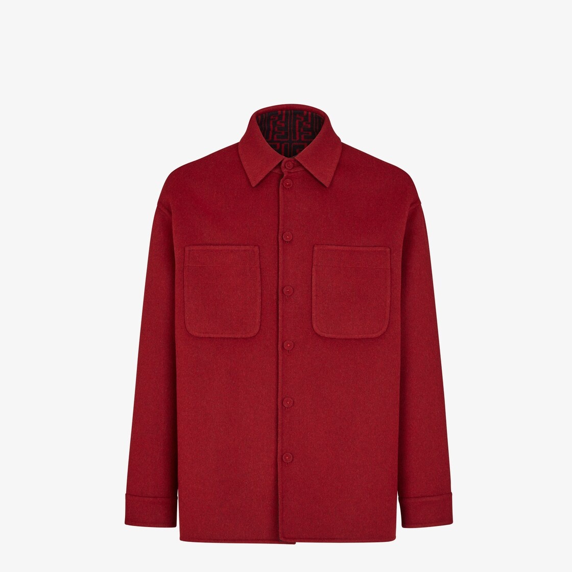 Red wool blouson - 1