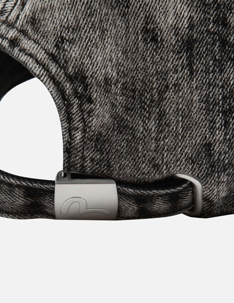 TIE-DYE WASHED EFFECT WITH RIBBON SEAGULL LOGO DENIM CAP 7