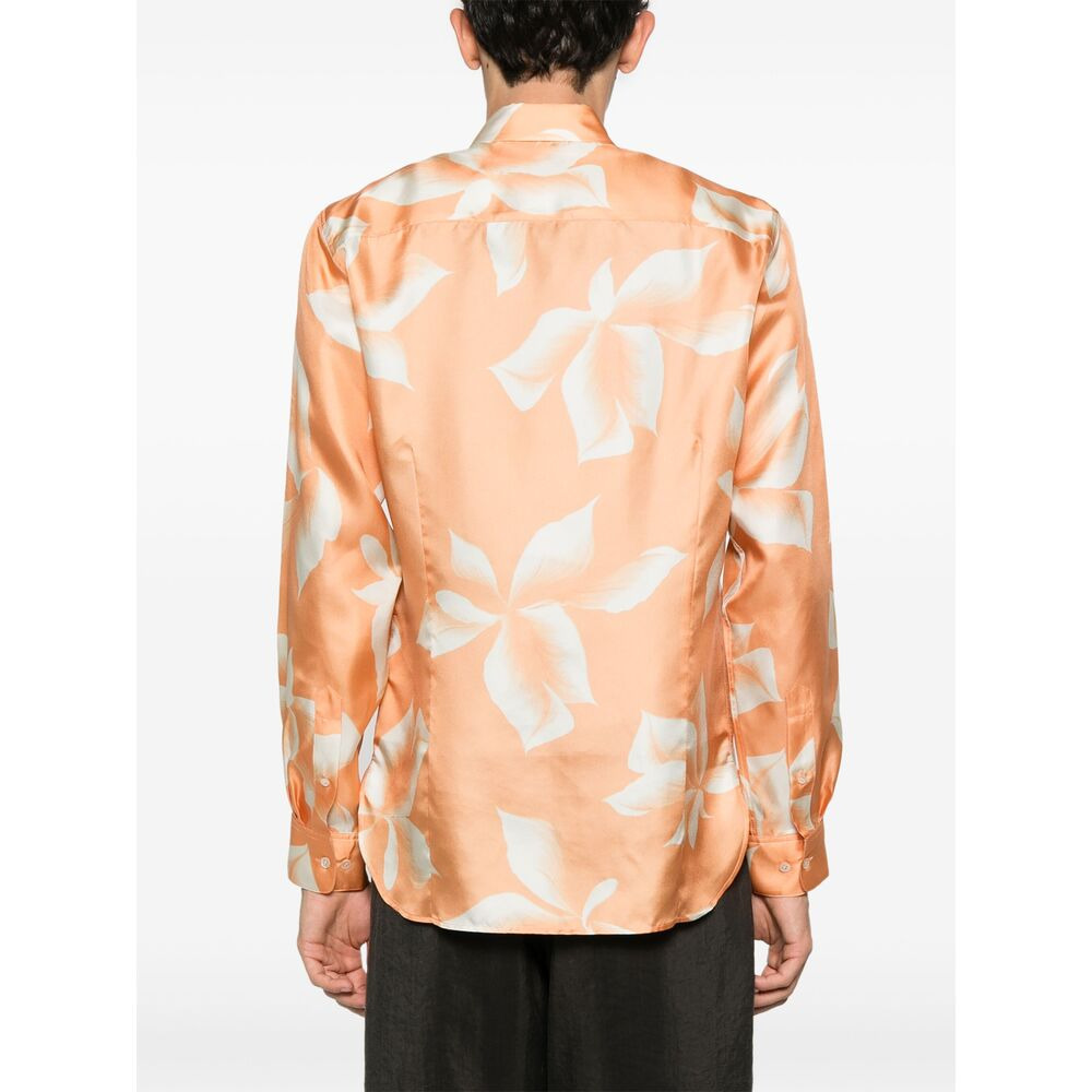 Dries Van Noten Orange Shirts Men - 3
