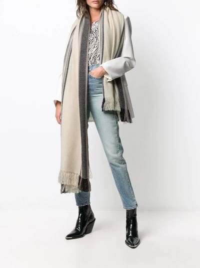 Isabel Marant striped cashmere scarf outlook