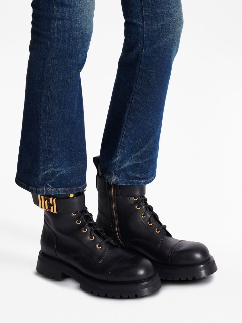 Romy lace-up leather boots - 7