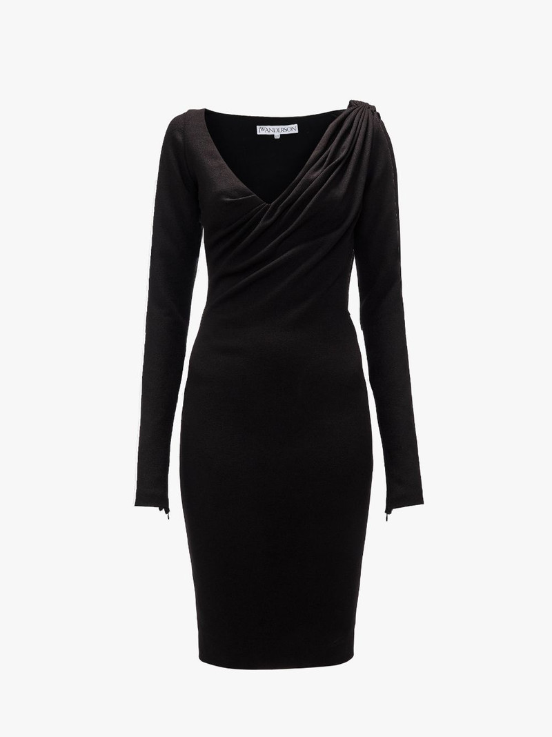 롱 슬리브 MIDI DRESS - 1
