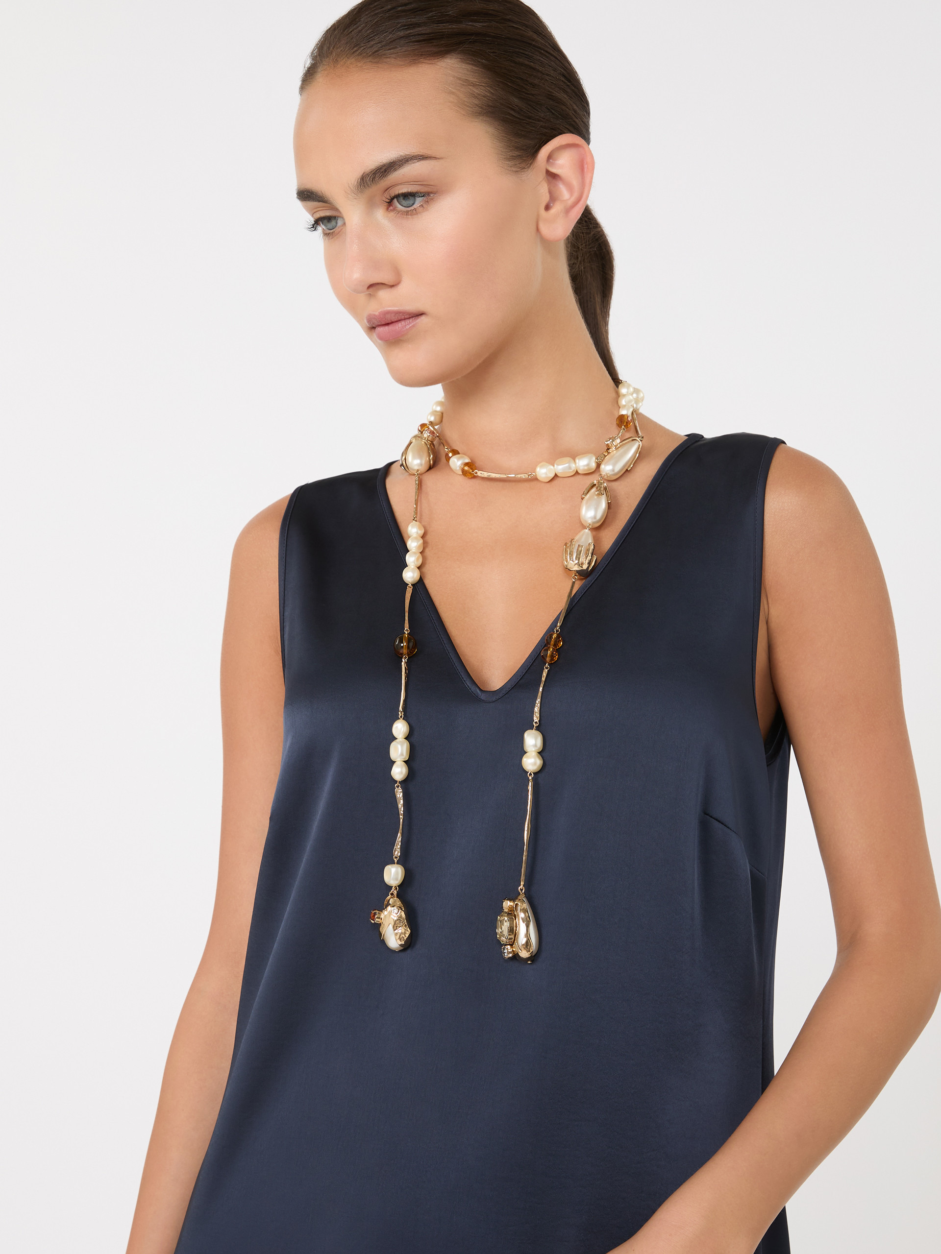 TROPEA Metal lariat necklace - 3
