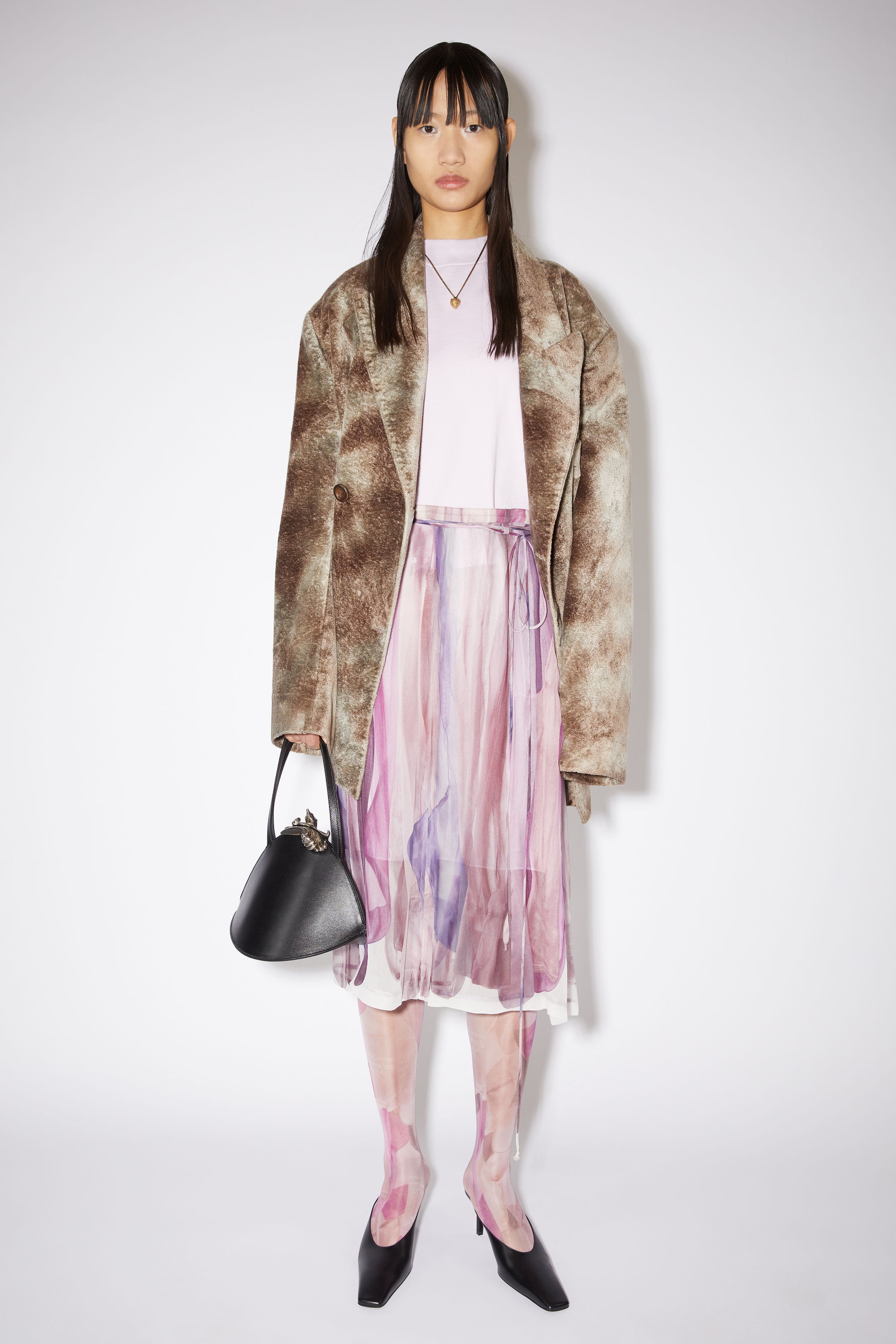 Printed skirt - Lilac/purple - 2