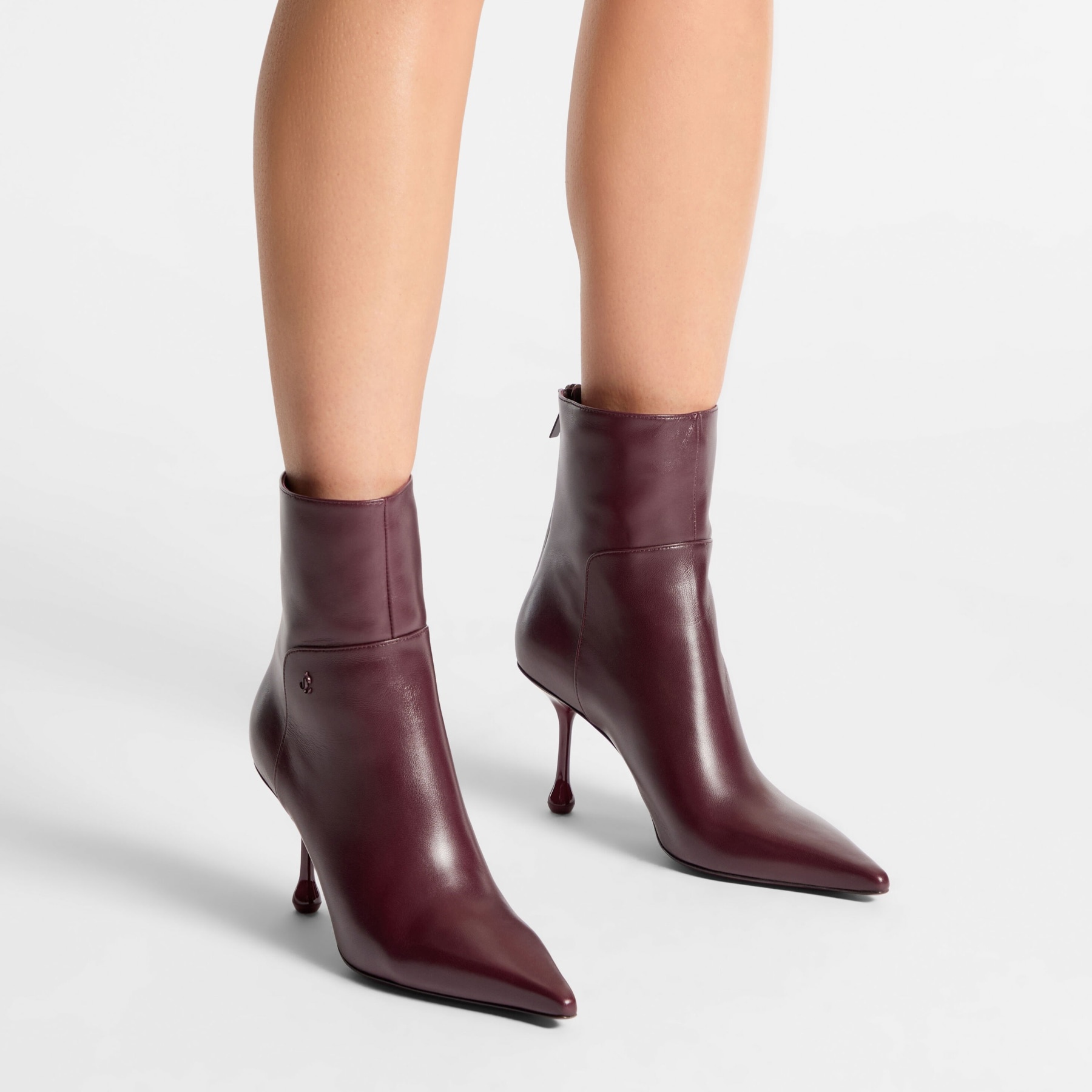 Cycas Ankle Boot 80
Garnet Black Nappa Leather Ankle Boots - 2
