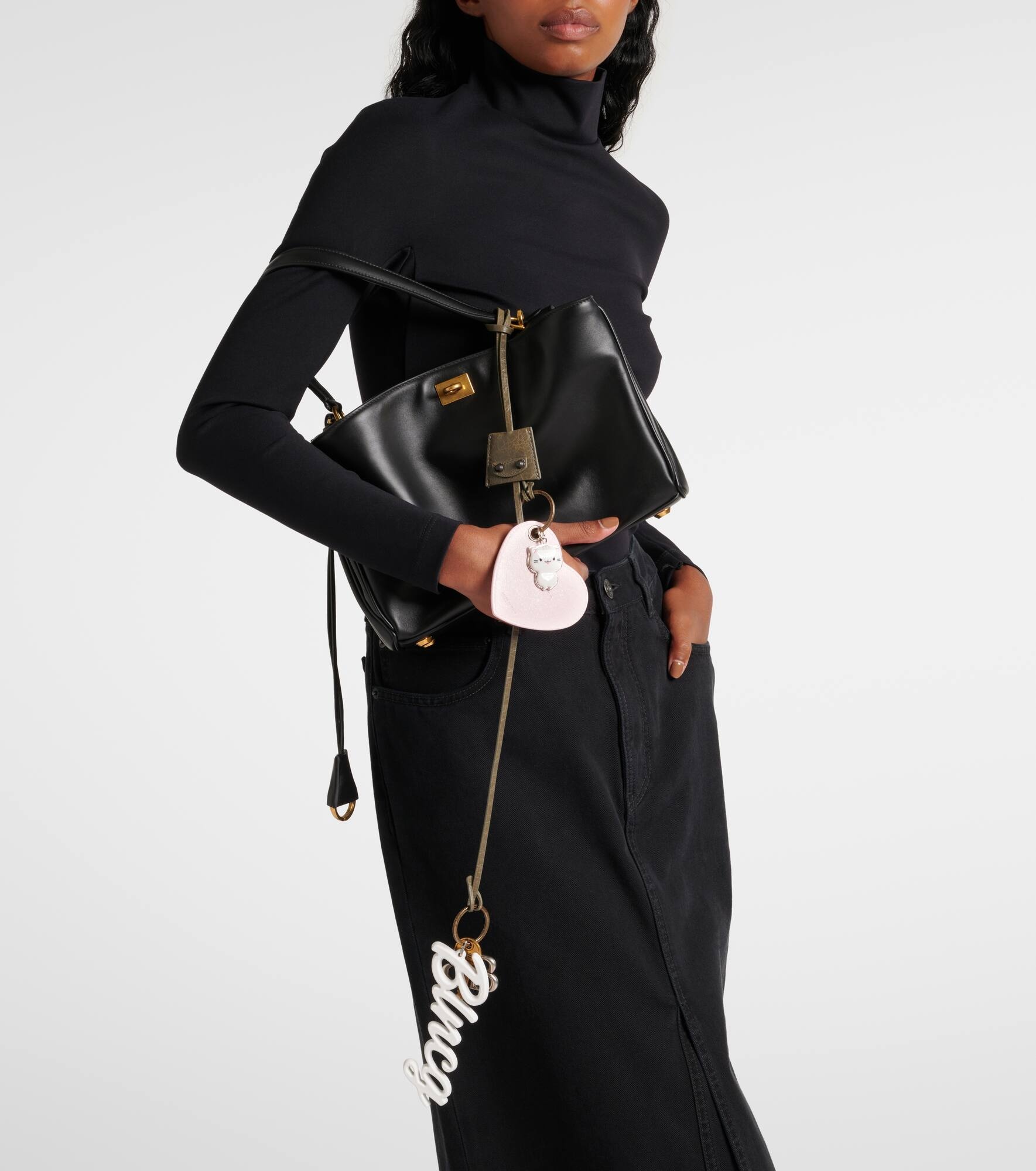 Le City leather bag charm - 2