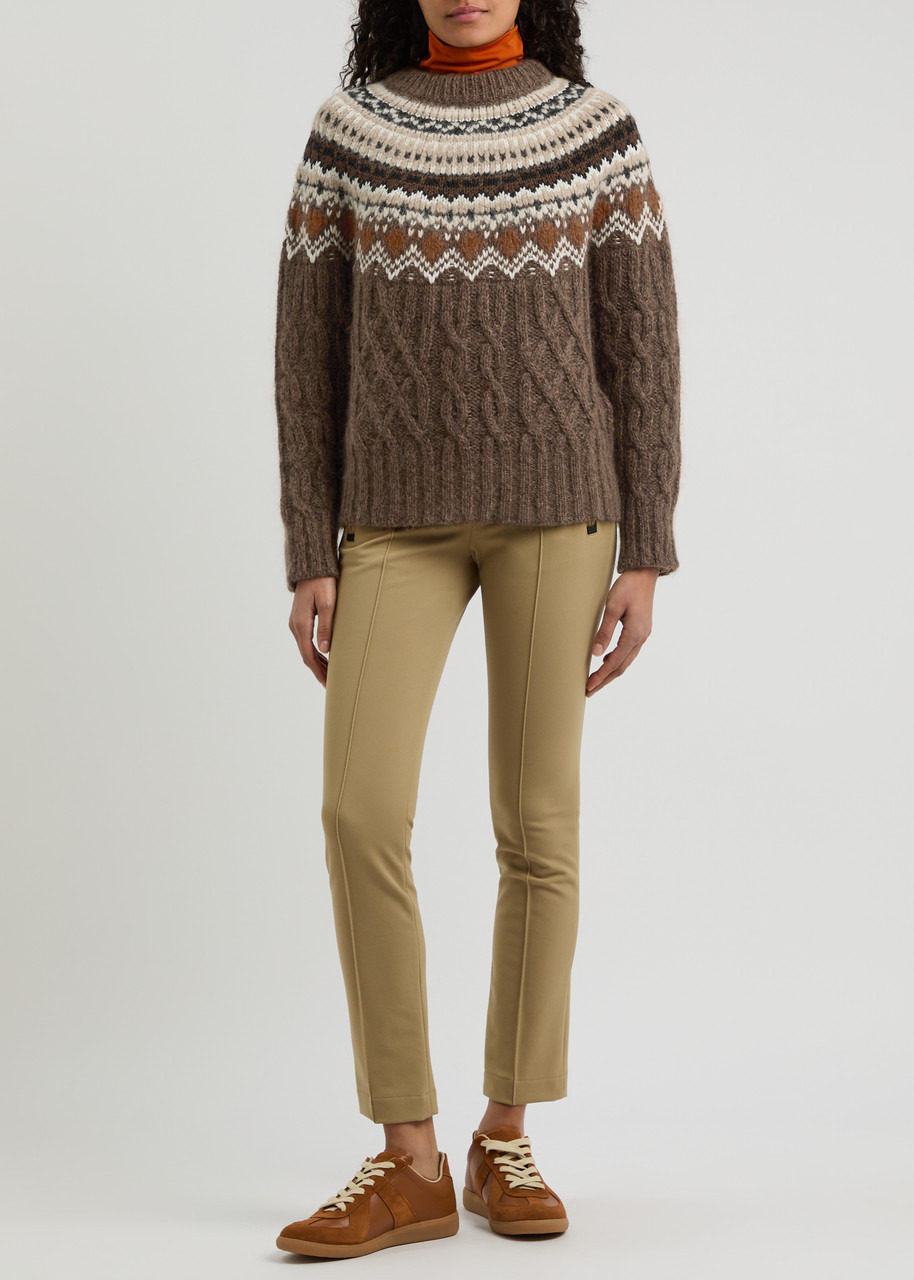 Moncler Fair Isle Intarsia Cable-knit Wool-blend Jumper - 4