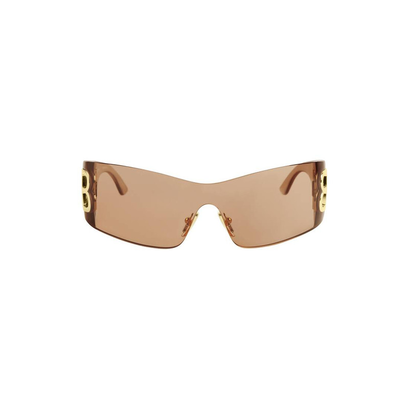 Bossy Mask Sunglasses in Light Brown 1