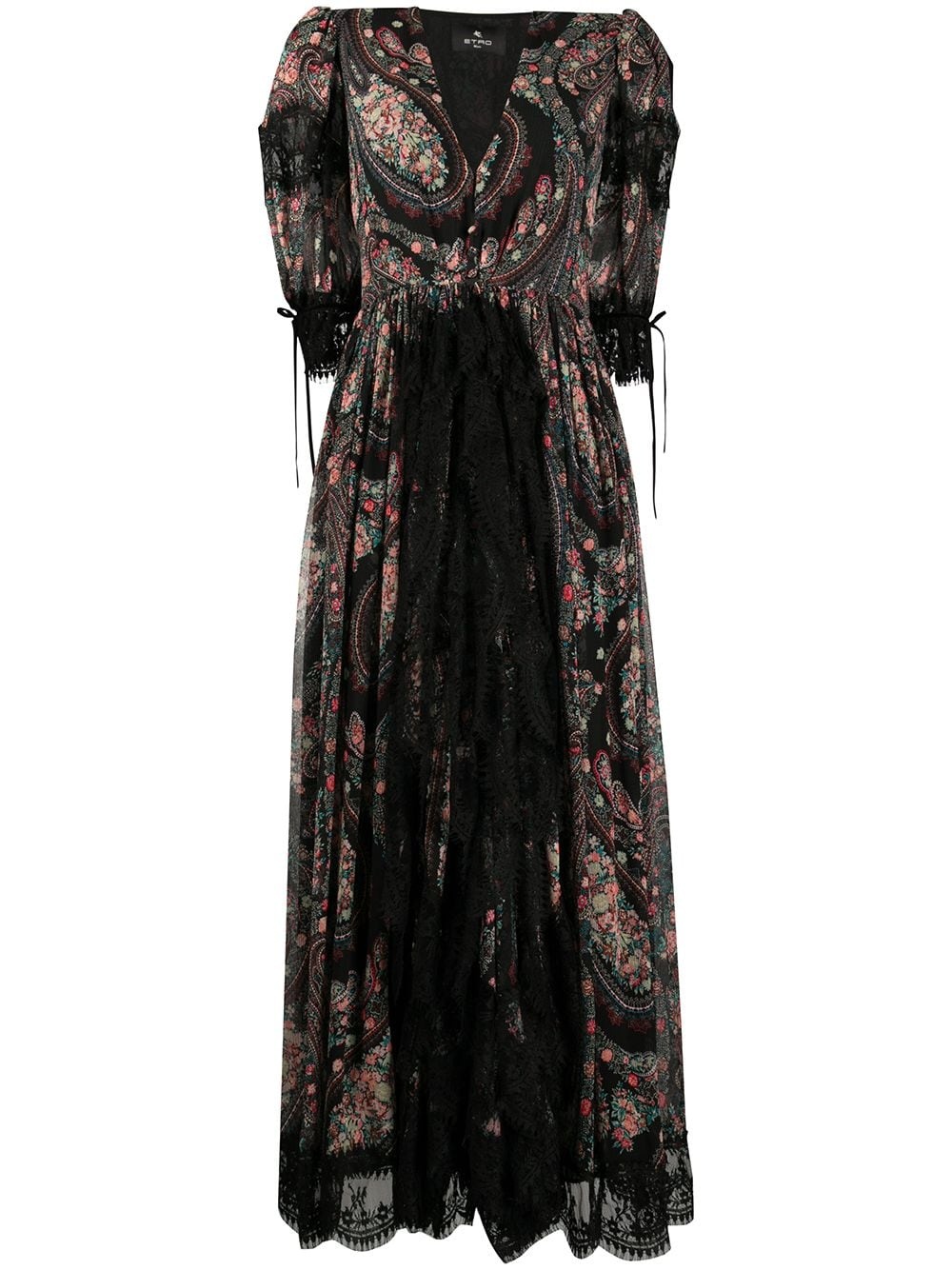 paisley print maxi dress - 1