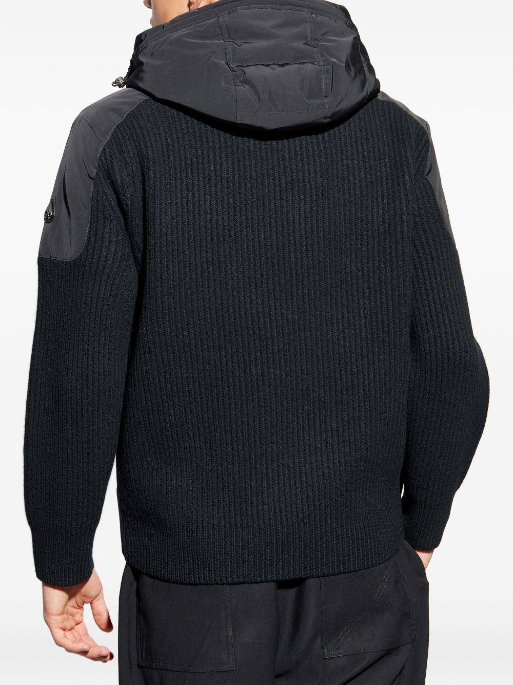 ribbed-panel quilted padded jacket - 4