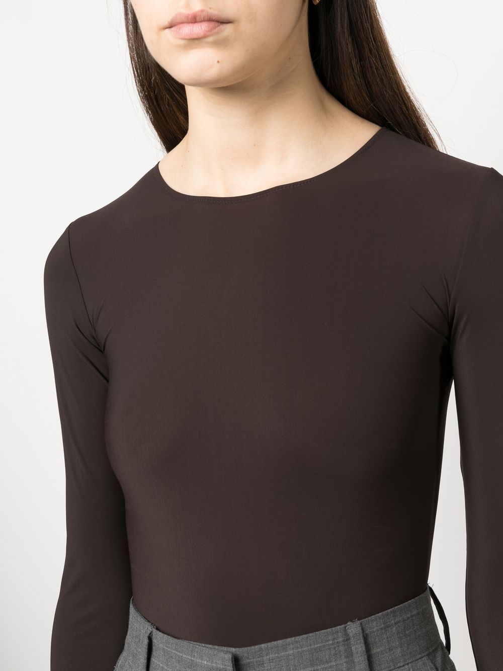 logo-embroidered bodysuit - 5