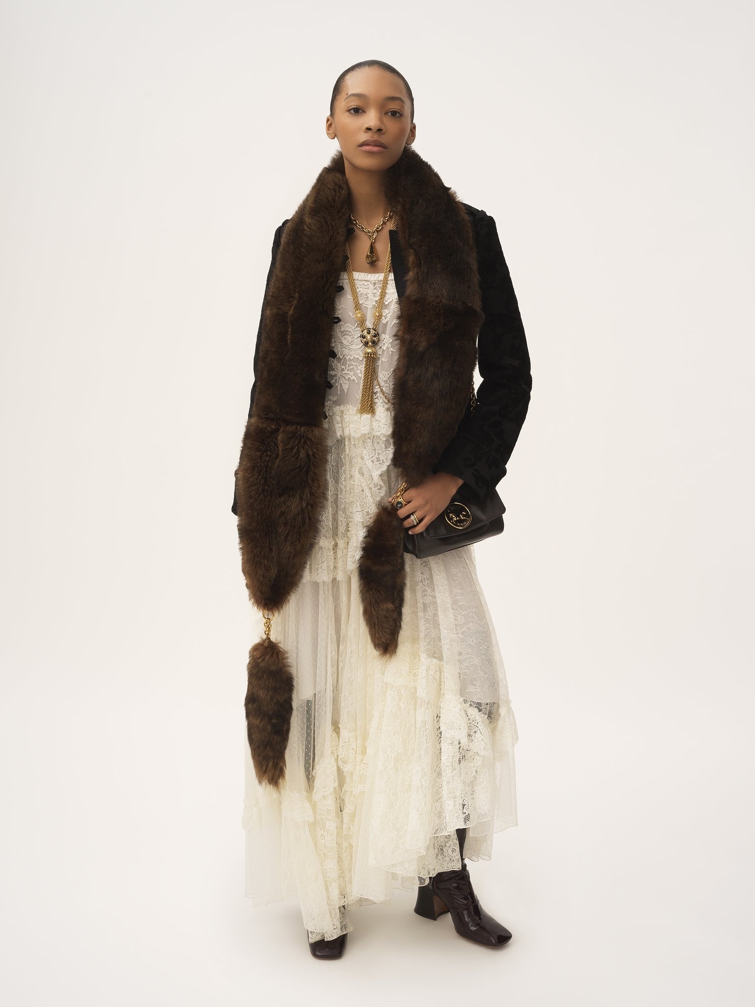 FITTED JACKET IN FLORAL VELVET - 3
