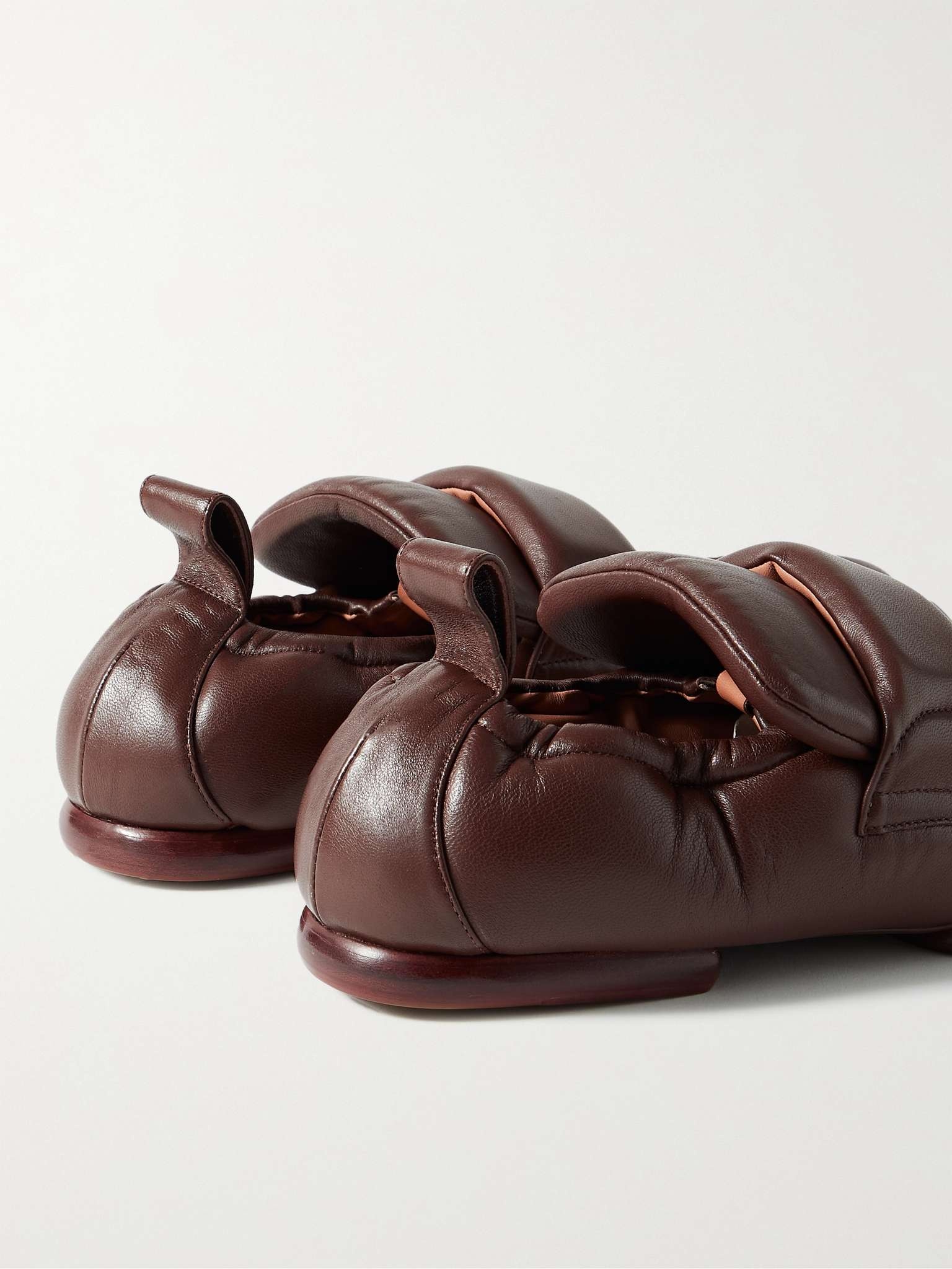 Padded Leather Loafers - 5