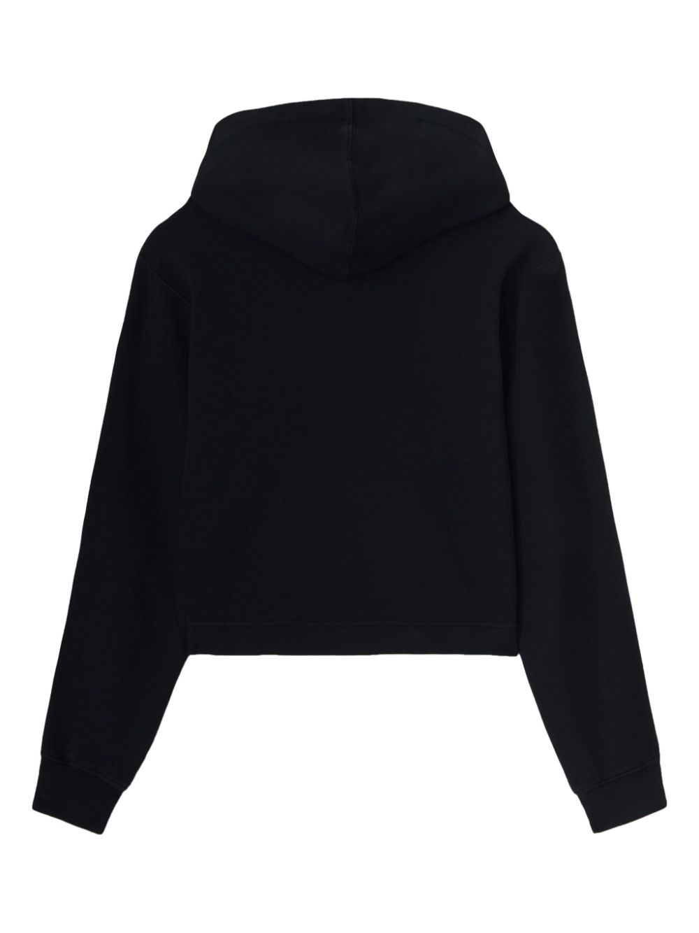 monogram-embroidered cotton hoodie - 2