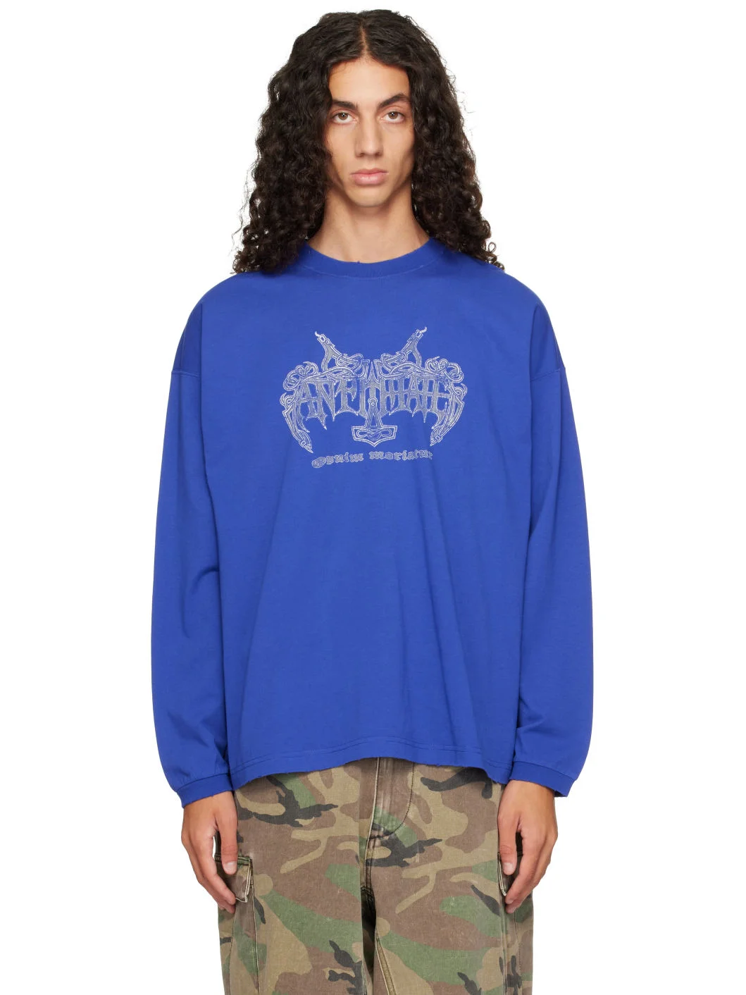 Blue 'Antihate' Longsleeve T-shirt - 1