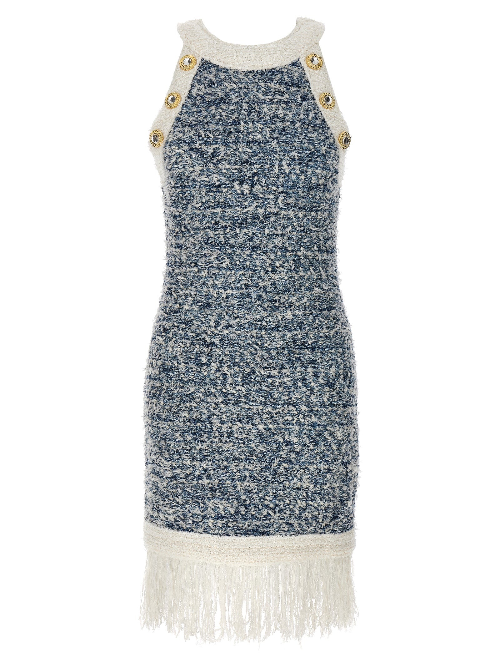 Balmain 'Fringed Tweed' Dress - 1