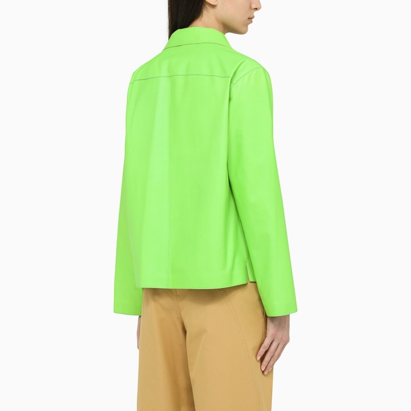 Loewe Green Nappa Bowling Shirt Women - 3