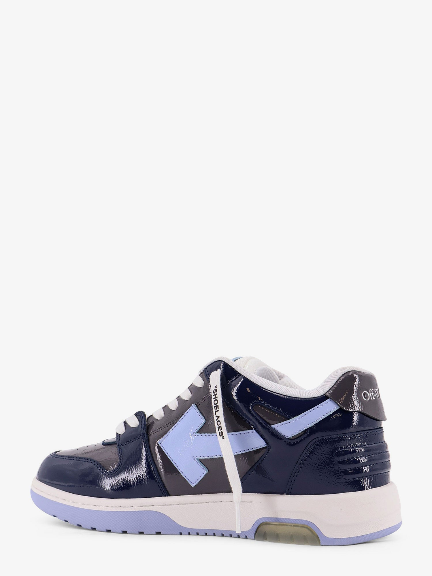 Off White Ooo Patent Lea Low-Top Patent Leather Sneakers - 3