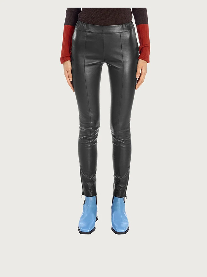 FERRAGAMO SKINNY NAPPA TROUSERS outlook