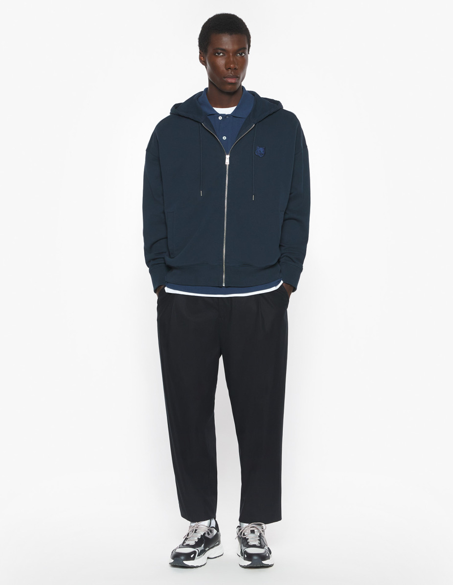 FOX HEAD ZIPPED OVERSIZE HOODIE - 2