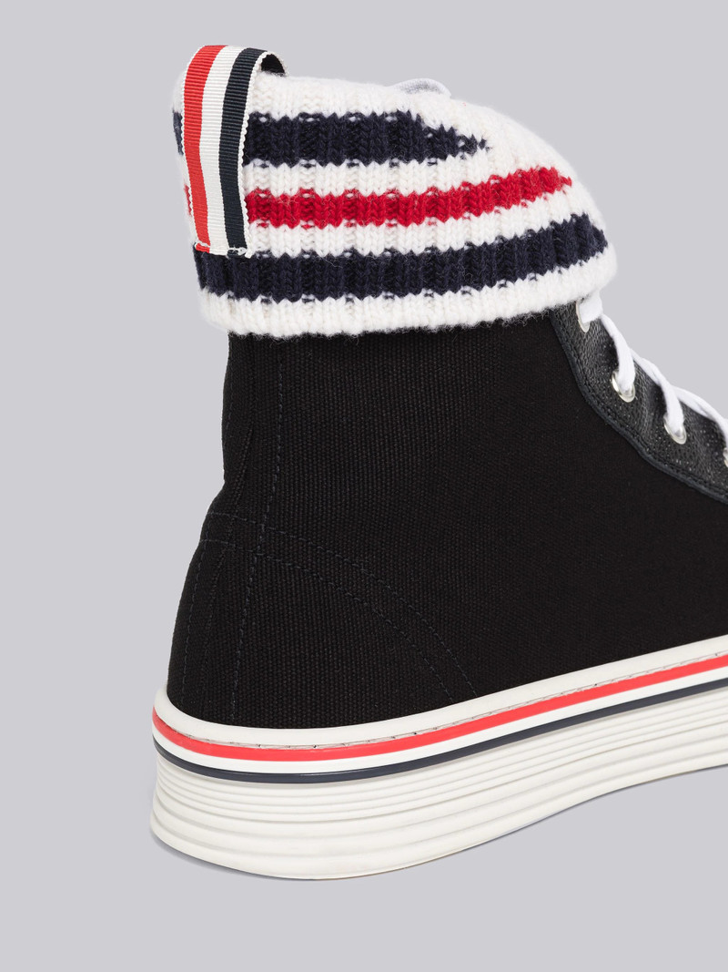 Thom Browne Canvas Tartan Collegiate High Top outlook