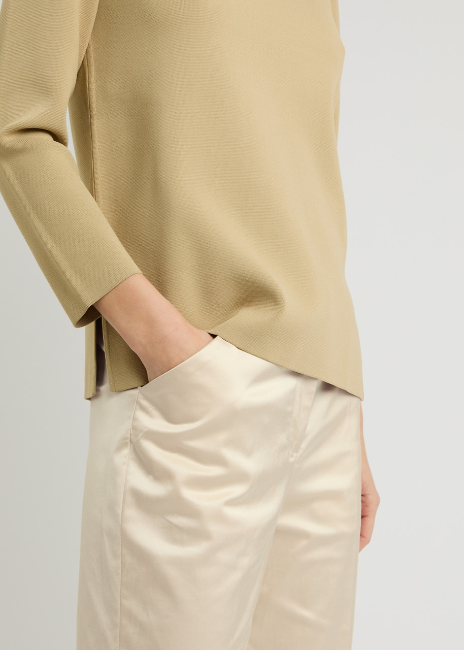 Toteme Cropped Straight-leg Satin Trousers - 5