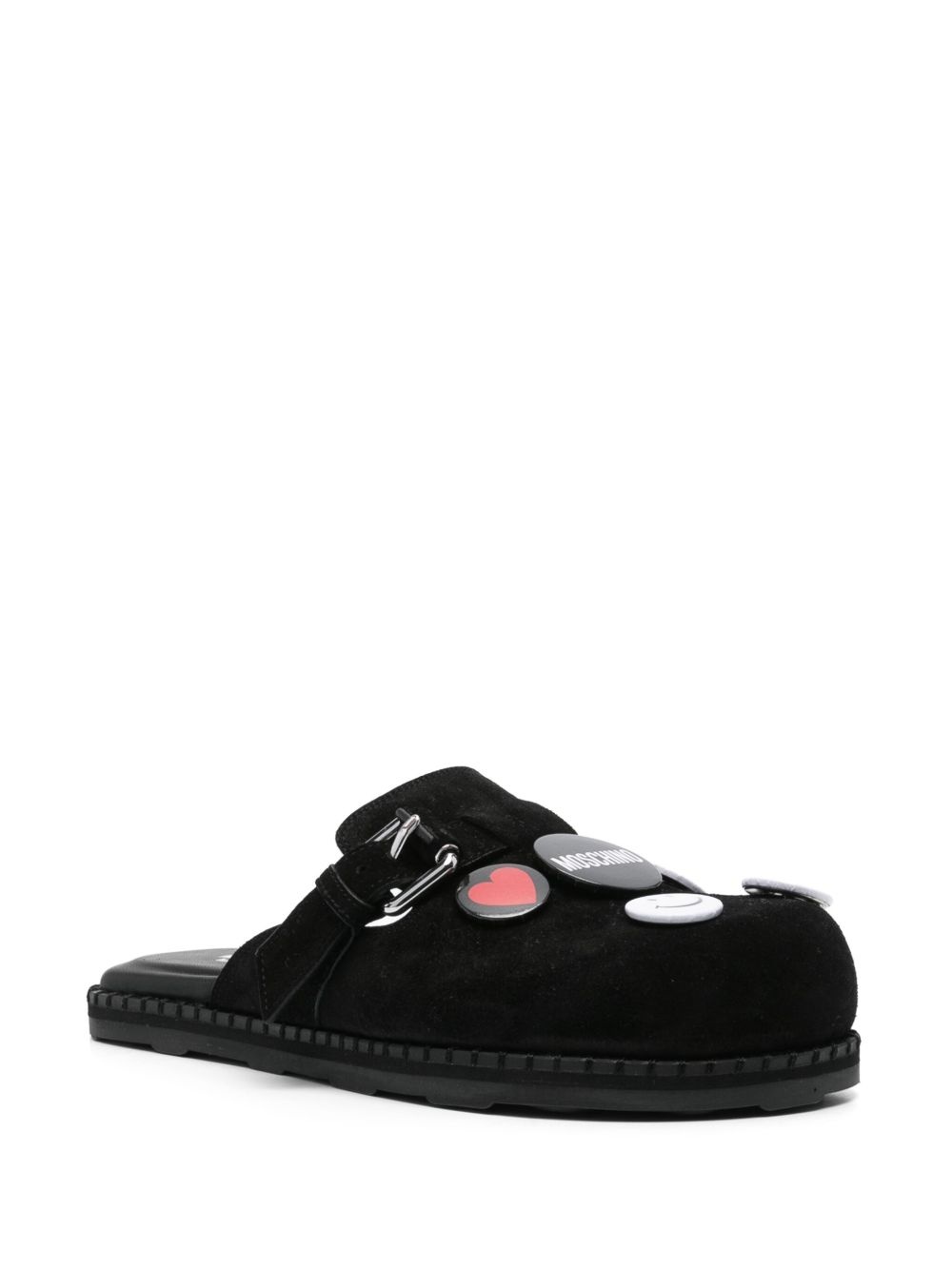 brooch-embellished slippers - 2