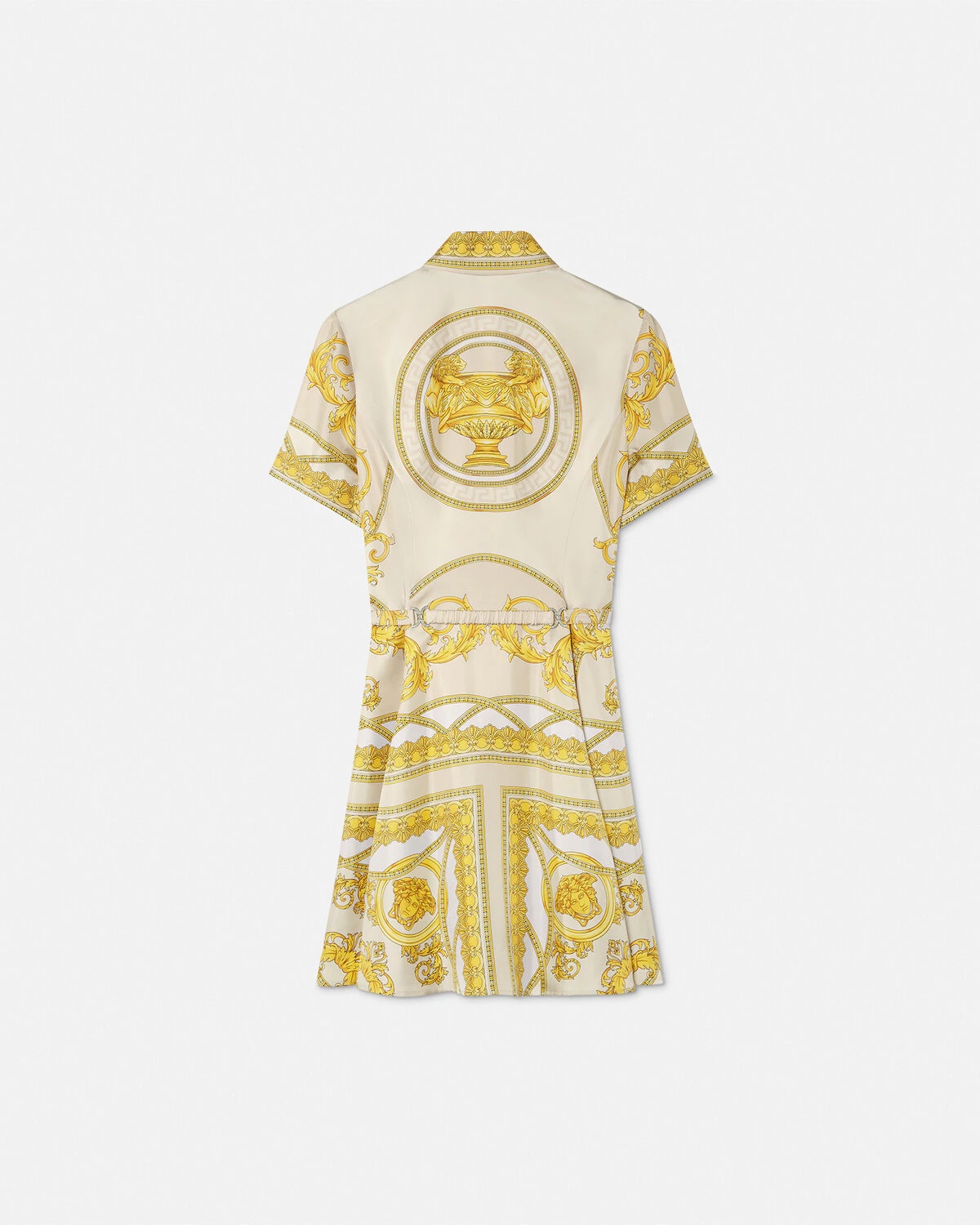 【関税込み】versace La Coupe des Dieux' dress La Coupe des Dieux Mini Shirt Dress Print | VERSACE US