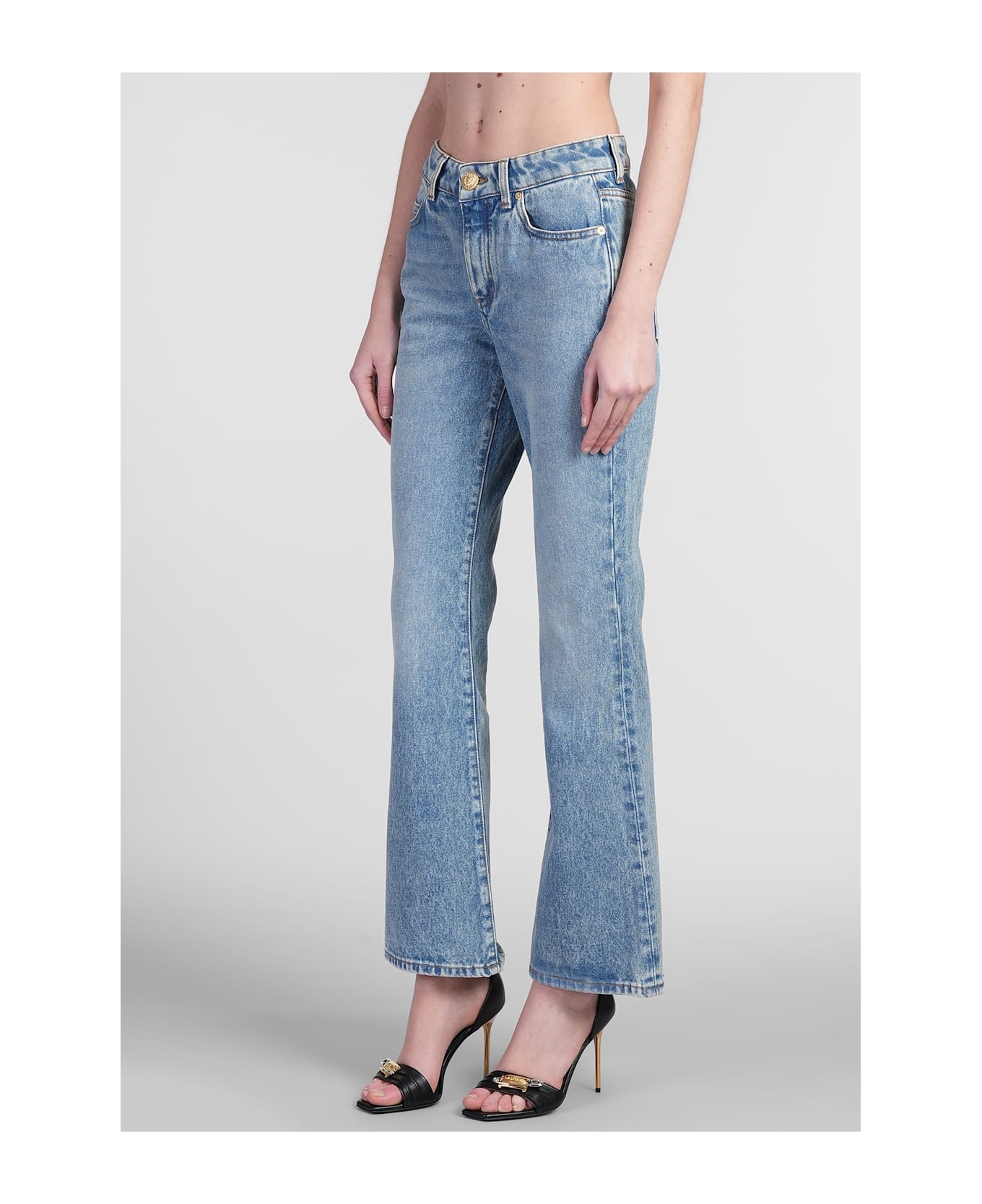 Jeans In Blue Cotton - 4
