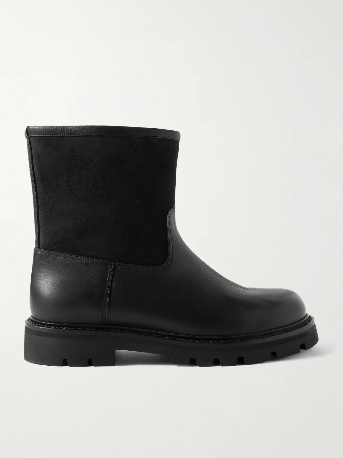 Suilven Walk Shearling-Lined Suede and Leather Boots - 1