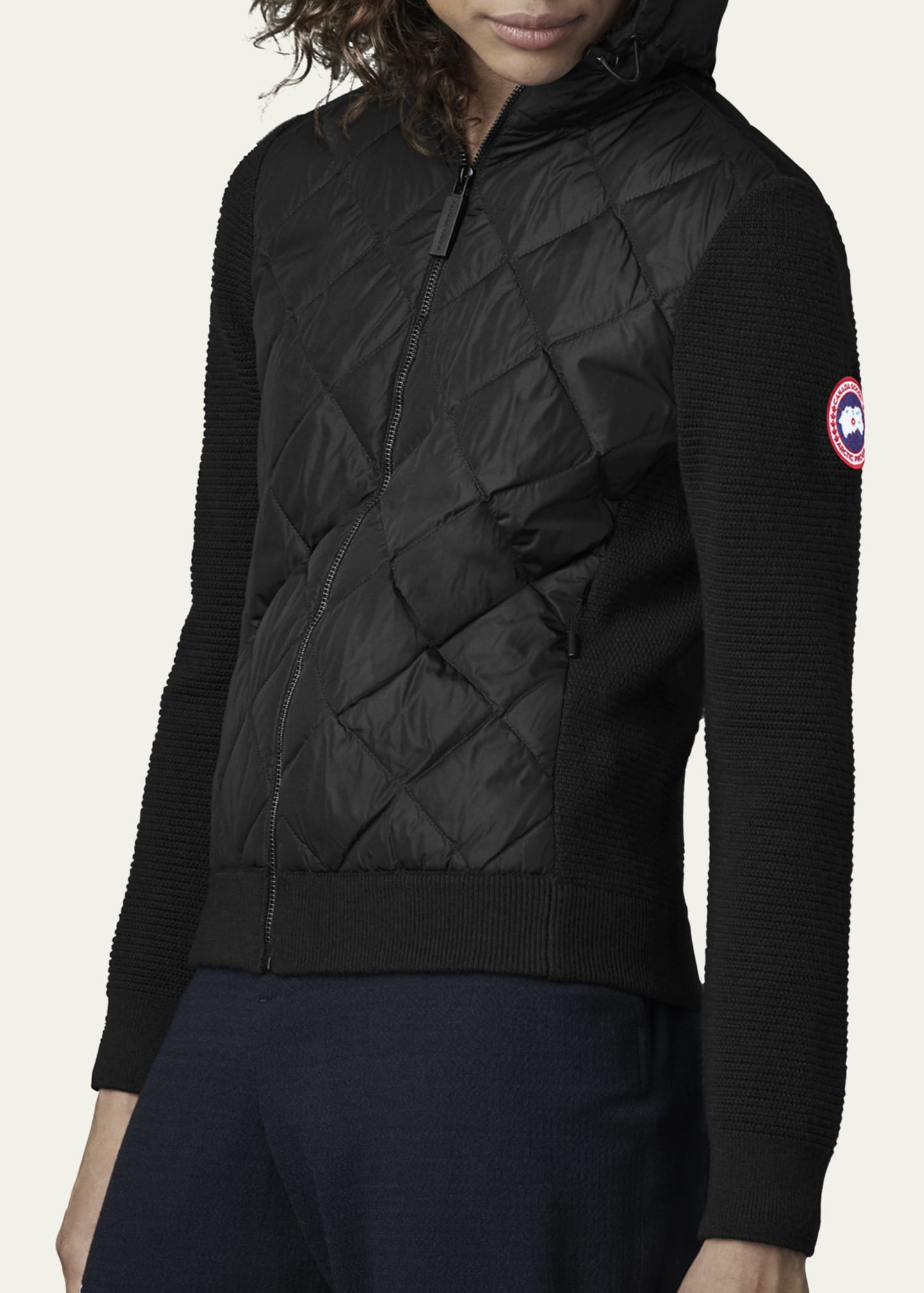 HyBridge Quilted Knit Hoodie - 2