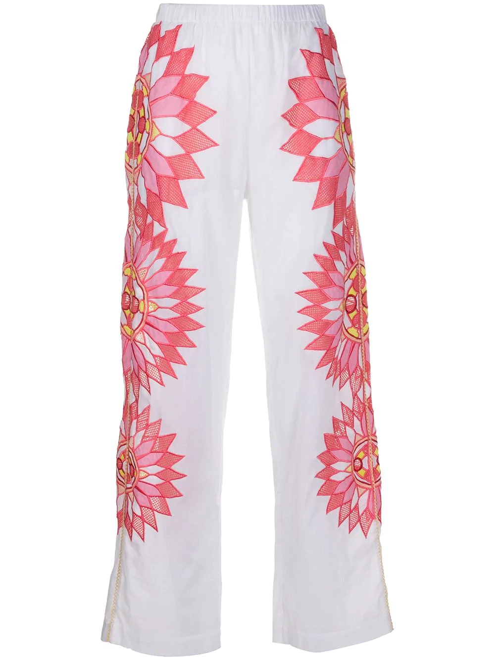 embroidered trousers - 1